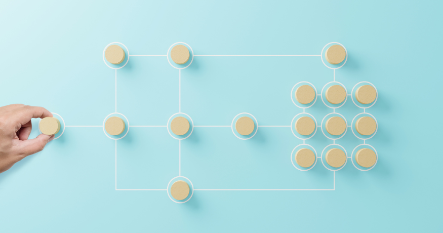 woman viewing hr compliance checklist with team in background