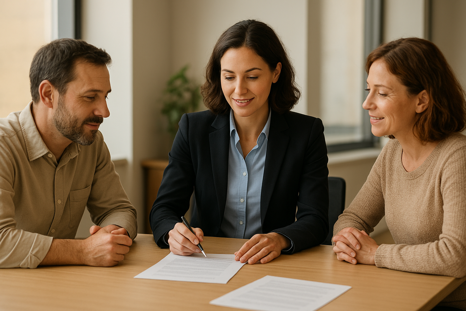 hr_admin_services_0019_Layer 3 woman viewing hr compliance checklist with team in background